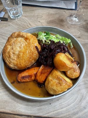Beautiful vegan roast   at Hero at Burnham Overy in Burnham
