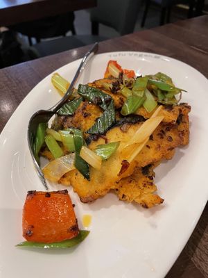 Twice cooked fish at Tofu Vegan - Islington in North London