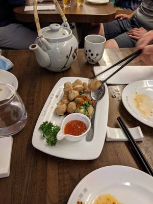 Salt and pepper chick'n at Tofu Vegan - Islington in North London
