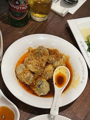 Wontons at Tofu Vegan - Islington in North London