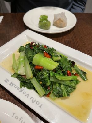 Stir-fried veg at Tofu Vegan - Islington in North London