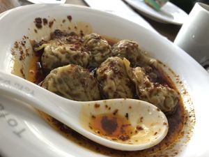 Magic wontons  at Tofu Vegan - Islington in North London