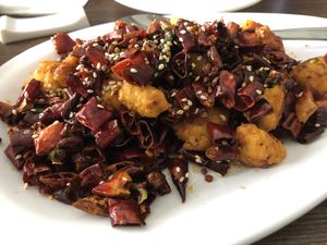 Super spicy  at Tofu Vegan - Islington in North London