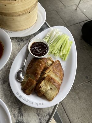 Peking ‘duck' at Tofu Vegan - Islington in North London