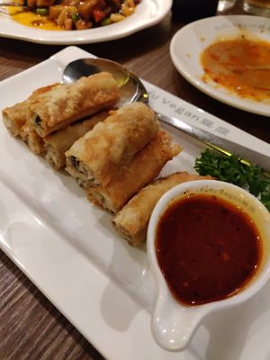 Tofu skin rolls at Tofu Vegan - Islington in North London