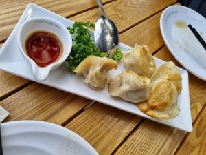 Dumplings at Tofu Vegan - Islington in North London