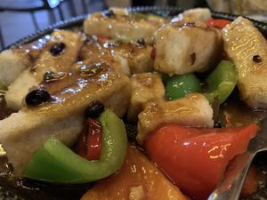 Tofu in black bean sauce  at Tofu Vegan - Islington in North London