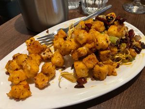 Tofu with chilli  at Tofu Vegan - Islington in North London