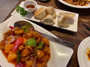 Sweet and sour chicken  at Tofu Vegan - Islington in North London