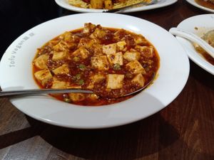 Mapo tofu at Tofu Vegan - Islington in North London