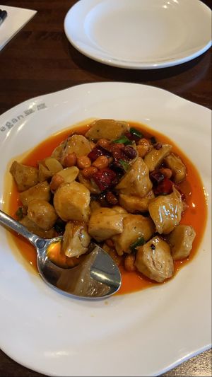 sweet “chicken" at Tofu Vegan - Islington in North London