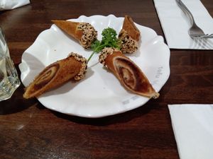 Sesame and aduki dessert at Tofu Vegan - Islington in North London