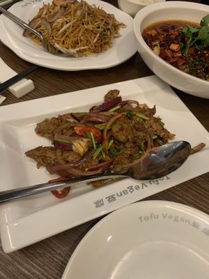 The ‘lamp’ was sooooo good. I think it was the best at Tofu Vegan - Islington in North London