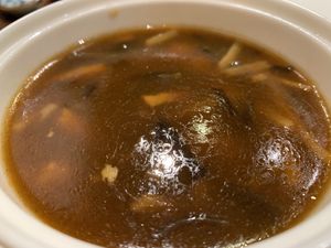 Hot and spicy soup  at Tofu Vegan - Islington in North London