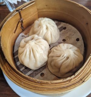 Soup dumplings were wonderful at Tofu Vegan - Islington in North London