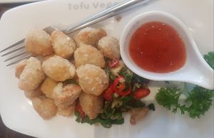 Salt and pepper chicken at Tofu Vegan - Islington in North London