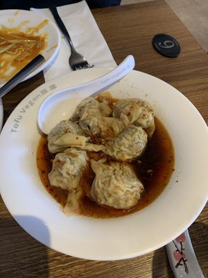 Wontons   at Tofu Vegan - Islington in North London