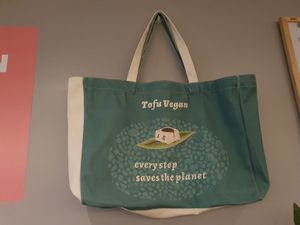 Every step saves the planet   at Tofu Vegan - Islington in North London