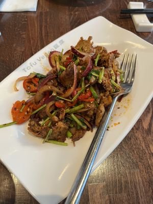 Vegan lamb   at Tofu Vegan - Islington in North London