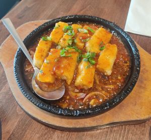 Tofu in house sauce at Tofu Vegan - Islington in North London