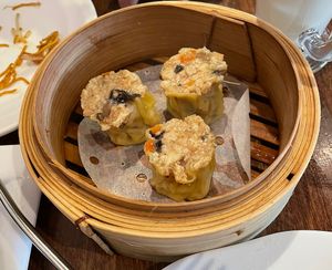 Siu mai dumplings  at Tofu Vegan - Islington in North London