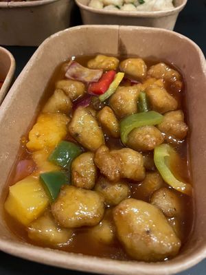Sweet and sour tofu at Tofu Vegan - Islington in North London
