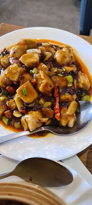 Chicken gung pao at Tofu Vegan - Islington in North London
