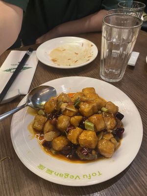 Gong bao tofu with peanuts   at Tofu Vegan - Islington in North London