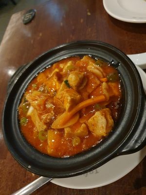 Kimchi stew at Tofu Vegan - Islington in North London