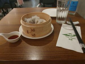 Dimsum with mushroom and tofu at Tofu Vegan - Islington in North London