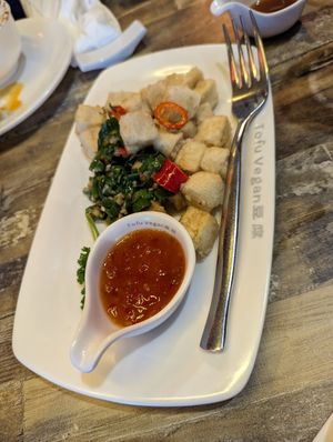 salt and pepper tofu at Tofu Vegan - Islington in North London