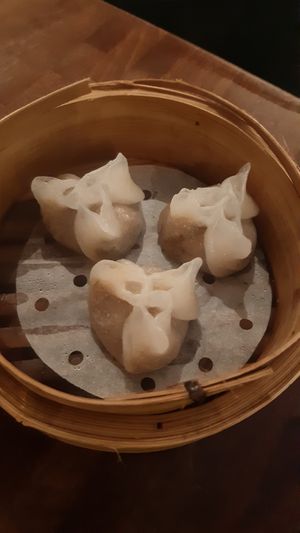 mushroom dumplings at Tofu Vegan - Islington in North London