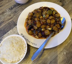 Tofu gung bao  at Tofu Vegan - Islington in North London
