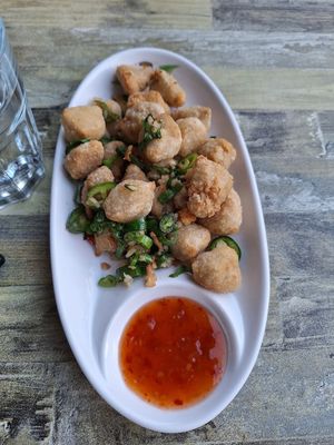 Salt and pepper chicken at Tofu Vegan - Islington in North London