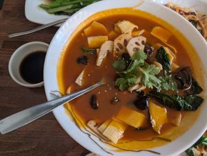 Mao cai (hot pot) at Tofu Vegan - Islington in North London