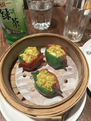 Edamame dim sum   at Tofu Vegan - Islington in North London