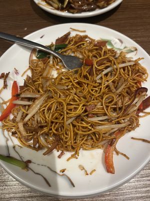 Special fried noodles  at Tofu Vegan - Islington in North London