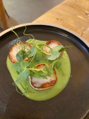 Scallops (special ) at Vegan Tapas in Heswall