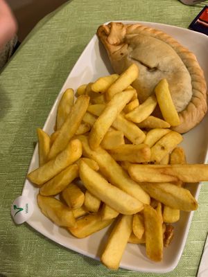 Vegan pasty  at Market Place Cafe in Wells