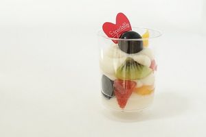 Soy cream parfait (no egg, milk, or refined sugar used) at Merci Cinq in Kawasaki