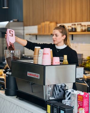 Great quailty coffee at Oliver Green - West in Amsterdam