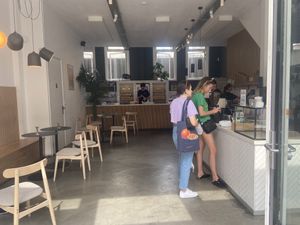 Inside (some seatings and toilet)  at Oliver Green - West in Amsterdam