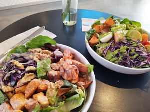 Lots of veggies. Loved the tempeh and sweet potatoes. at Oliver Green - West in Amsterdam