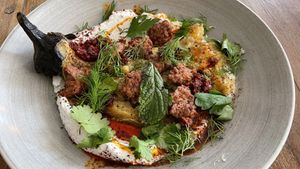 Smoky aubergine  at Powerplant in North West London