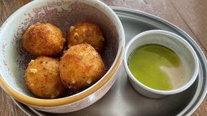 Three cheeze arancini  at Powerplant in North West London
