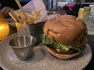 Redefine Meat Burger and Fries  at Powerplant in North West London