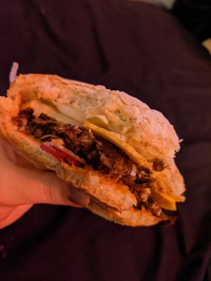 Fable vegan cheeseburger. at Grill'd Fairfield in Fairfield