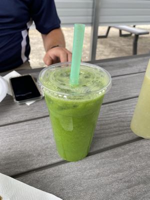Green juice   at Garcia's Cocina in Tillamook