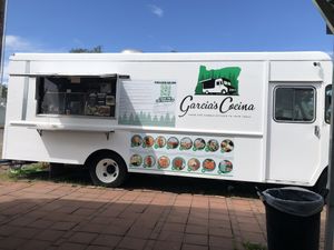 Best green salsa EVER!! Yes, it is spicy!  at Garcia's Cocina in Tillamook