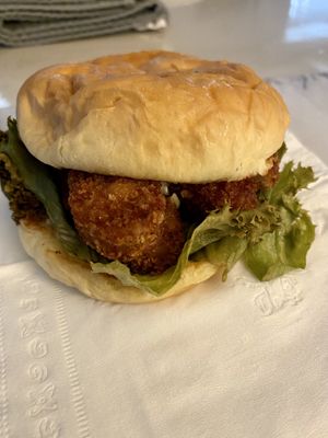 Raptor Chicken Sandwich  at Wizard Burger in Albany